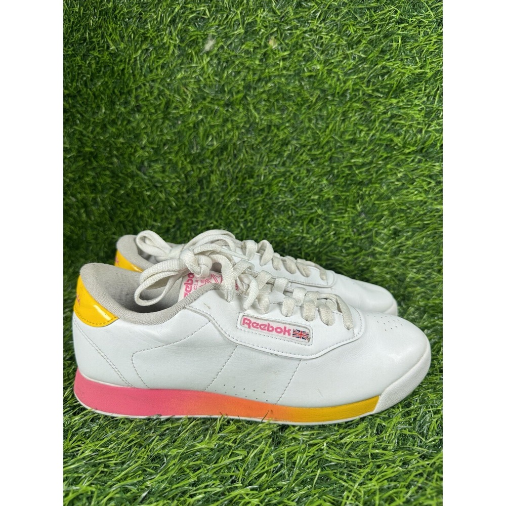Reebok Athletic Shoes Women's White Pink US 9 Leather Classic Sneakers